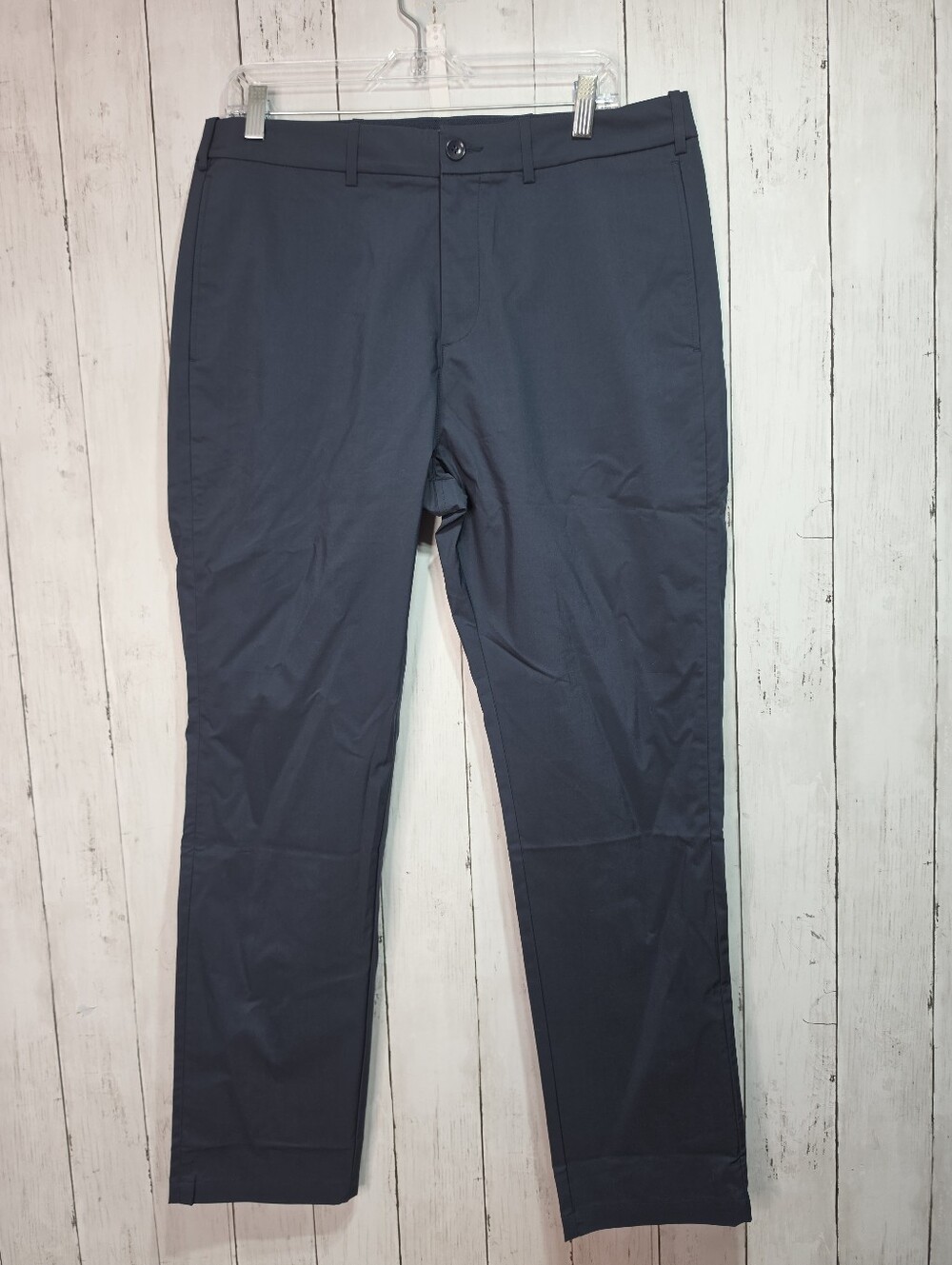 NWOT Hill City Mens Navy Blue Everyday Tech Pants Performance Chinos Size 34X30.